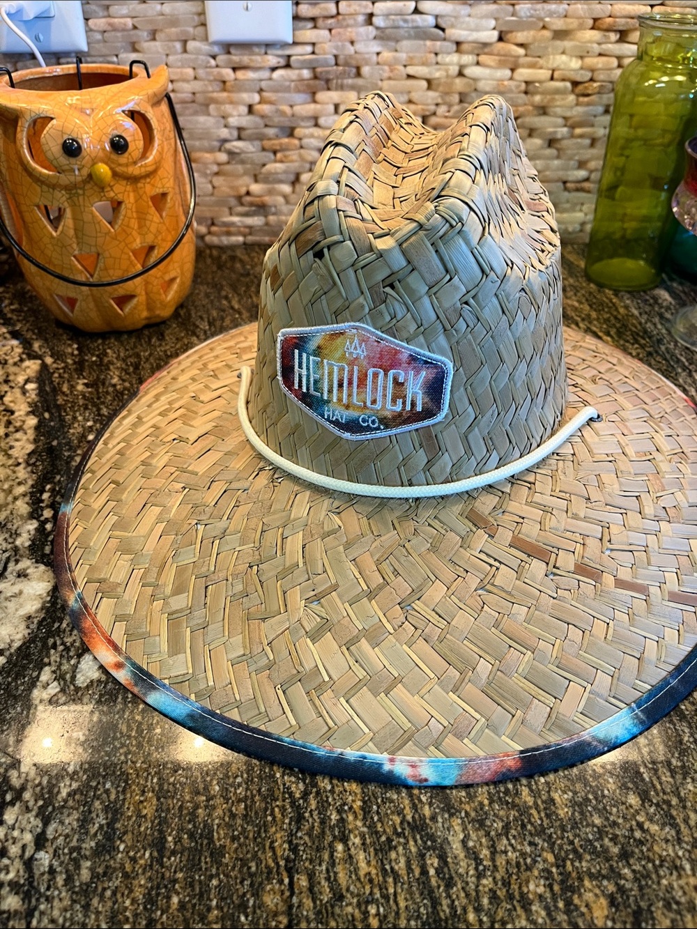 Hemlock hat co upf 50+ straw lifeguard hat